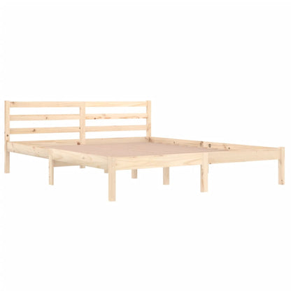 Bedframe Massief Grenenhout 160 x 200 cm Naturel