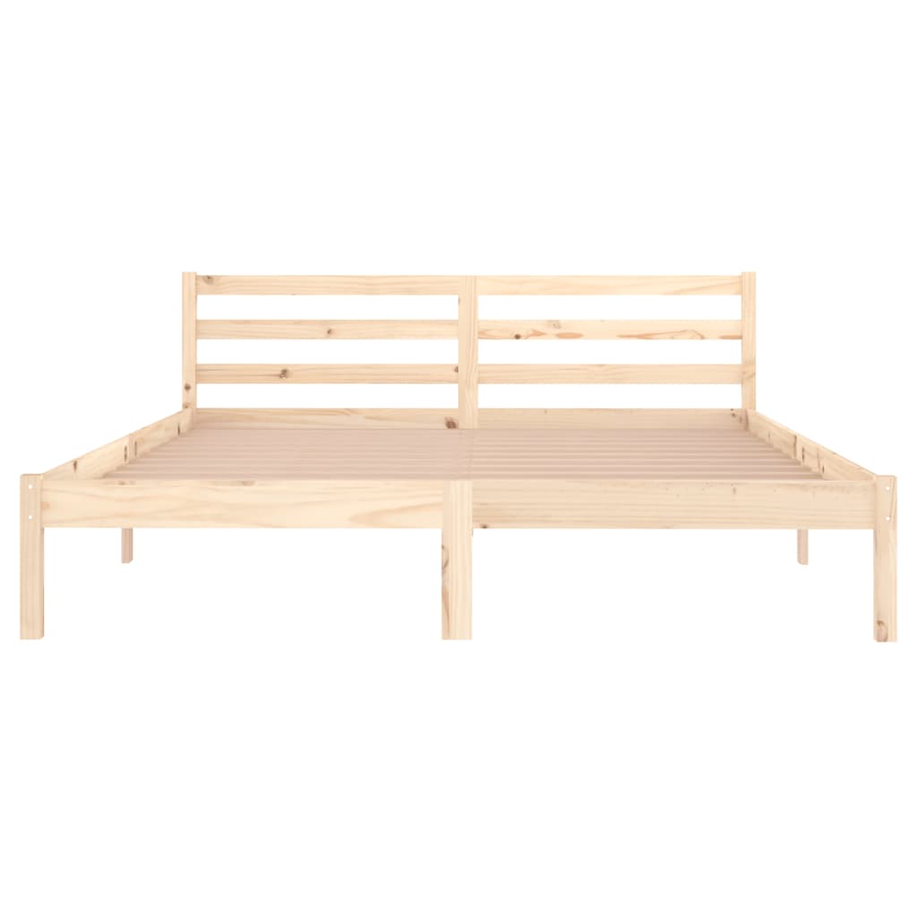 Bedframe Massief Grenenhout 160 x 200 cm Naturel