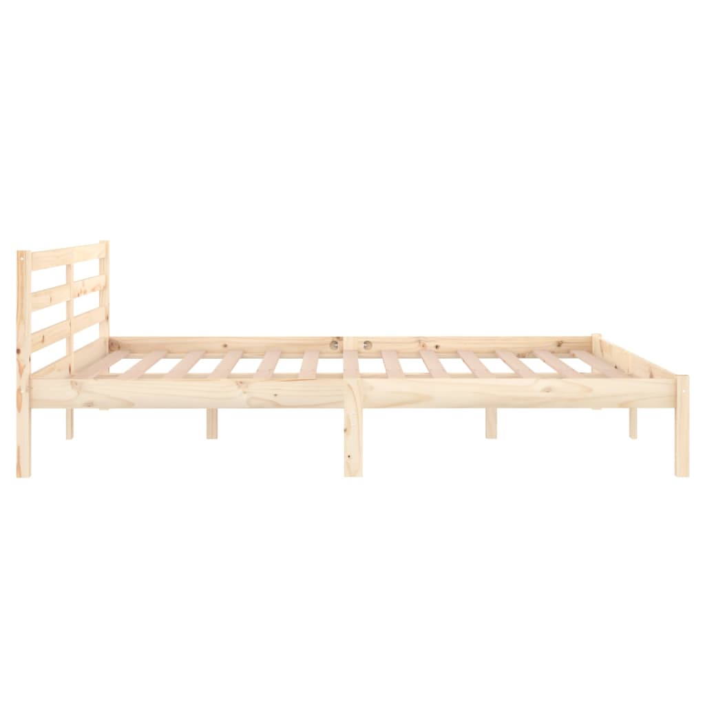 Bedframe Massief Grenenhout 160 x 200 cm Naturel