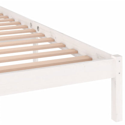 Bedframe Massief Grenenhout 160 x 200 cm Wit