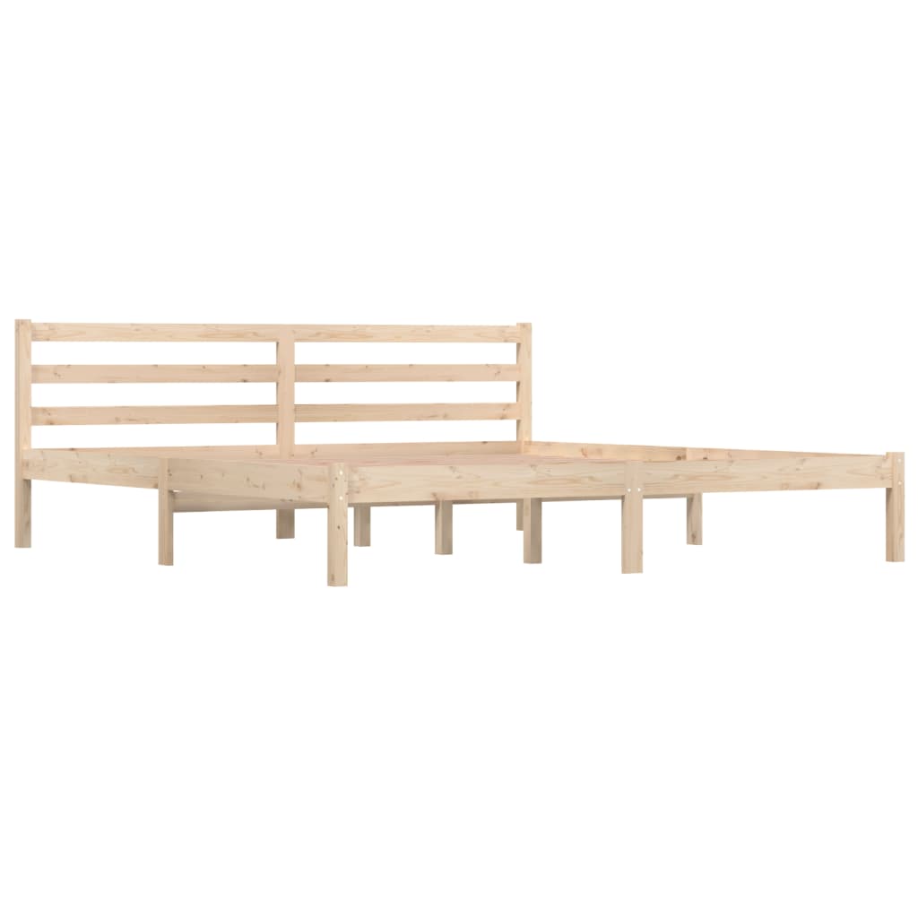 Bedframe Massief Grenenhout Super King Size 180 x 200 cm Naturel