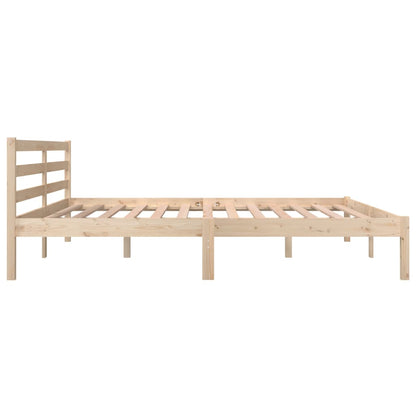 Bedframe Massief Grenenhout Super King Size 180 x 200 cm Naturel