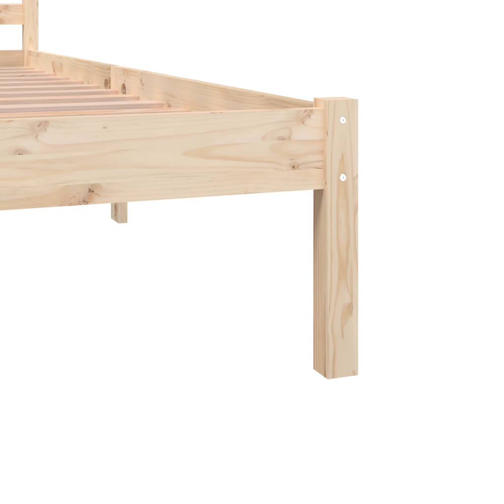 Bedframe Massief Grenenhout Super King Size 180 x 200 cm Naturel