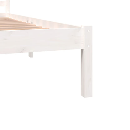Bedframe Massief Grenenhout 6Ft Super King 180 x 200 cm Wit