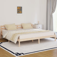 Bedframe Massief Grenenhout 200 x 200 cm Naturel