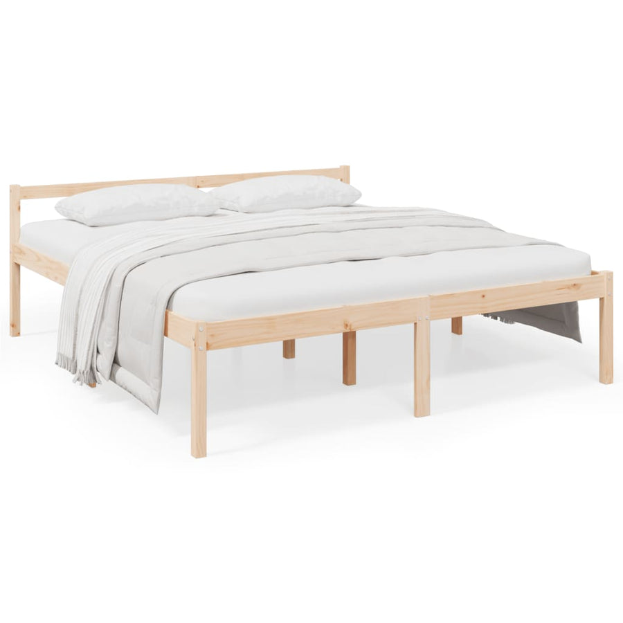 Seniorenbed massief grenenhout 200x200 cm