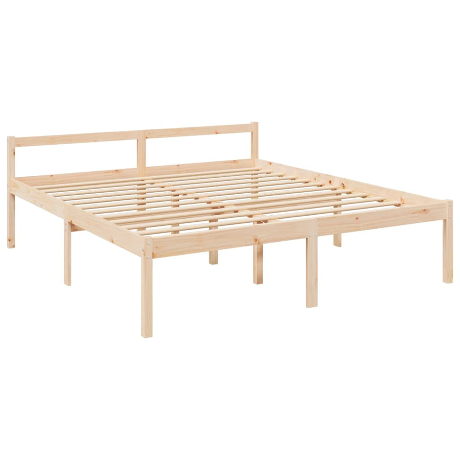 Seniorenbed massief grenenhout 200x200 cm