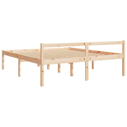 Seniorenbed massief grenenhout 200x200 cm