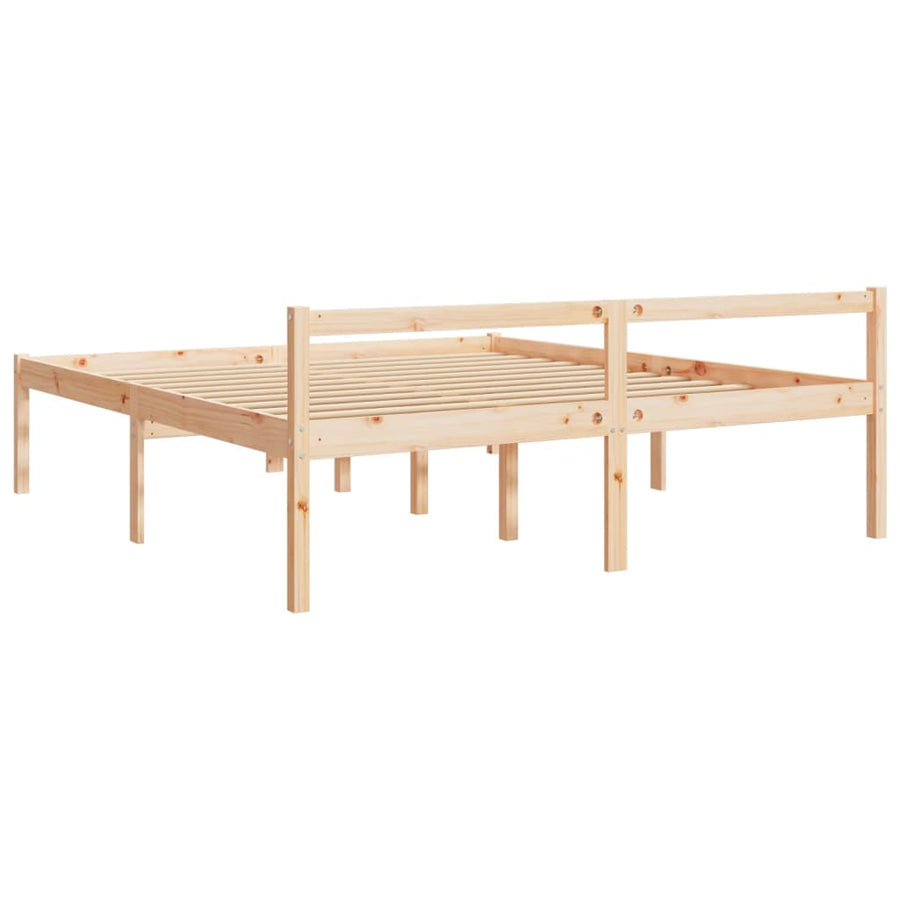 Seniorenbed massief grenenhout 200x200 cm