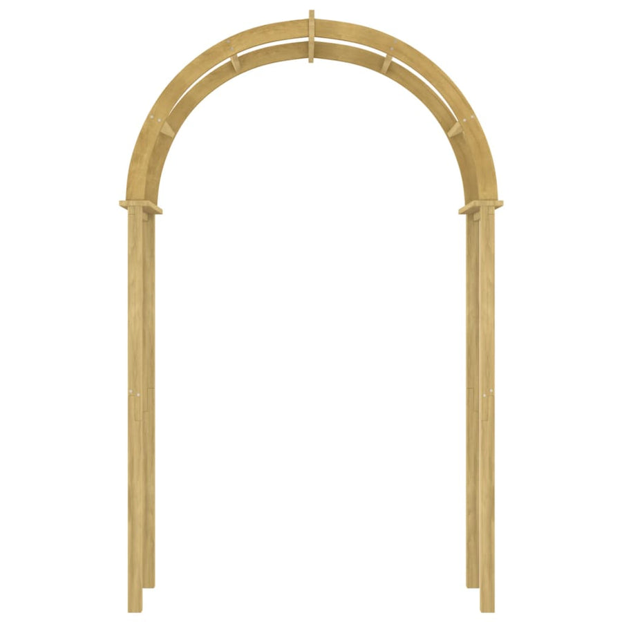 Boog 4X97X243 Cm Geïmpregneerd Massief Grenenhout zonder latwerk