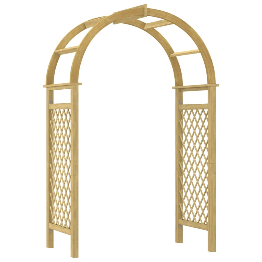 Boog 141X97X243 Cm Geïmpregneerd Massief Grenenhout met latwerk