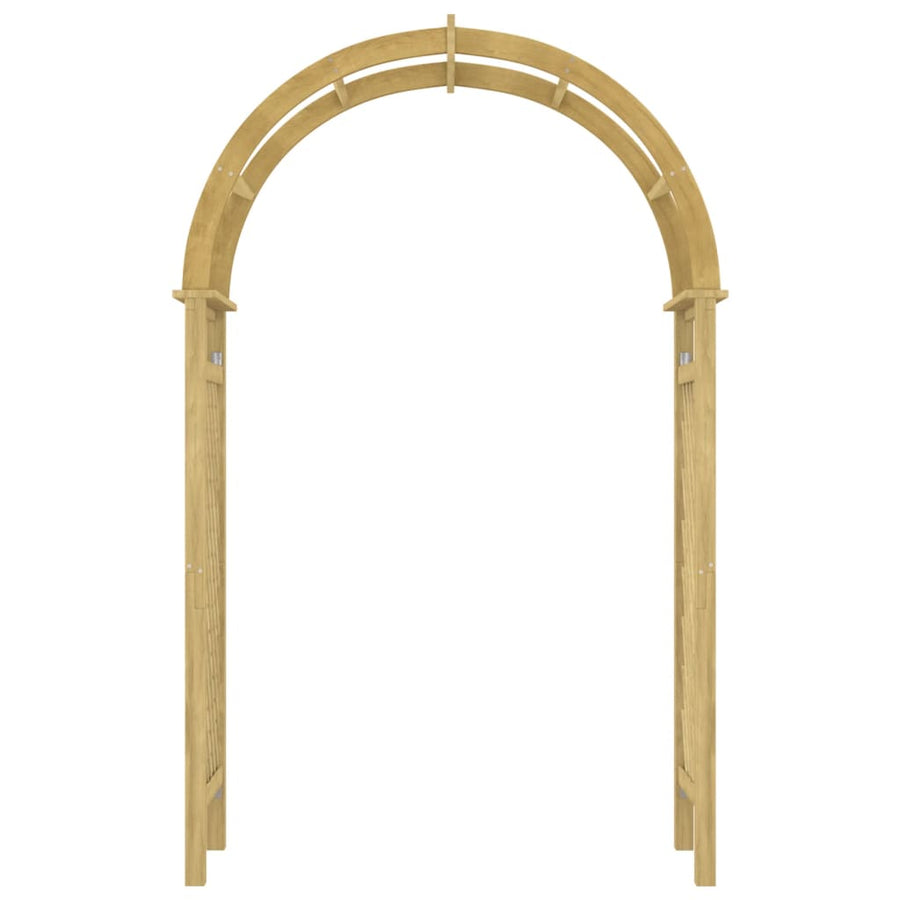 Boog 141X97X243 Cm Geïmpregneerd Massief Grenenhout met latwerk