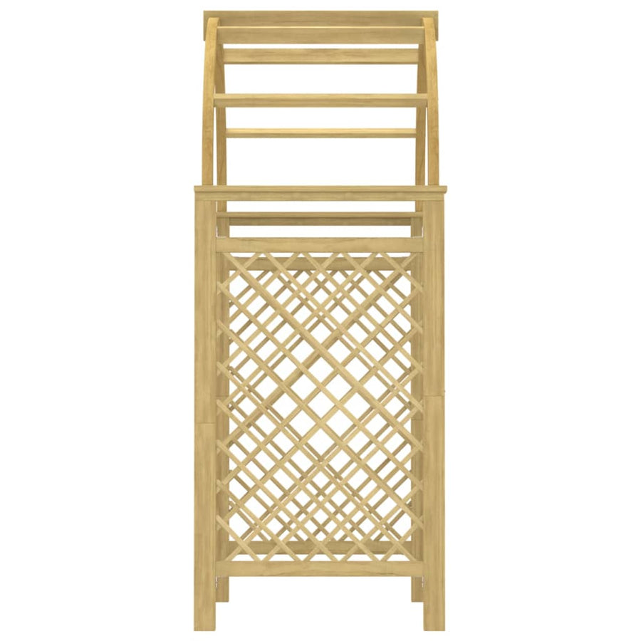 Boog 141X97X243 Cm Geïmpregneerd Massief Grenenhout met latwerk