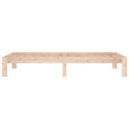 Bedframe Massief Hout Single 90 x 190 cm Naturel
