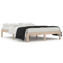 Bedframe Massief Grenenhout 140 x 190 cm Naturel
