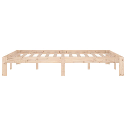 Bedframe Massief Grenenhout 140 x 190 cm Naturel