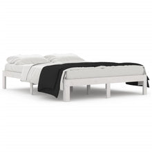 Bedframe Massief Grenenhout 140 x 190 cm Wit