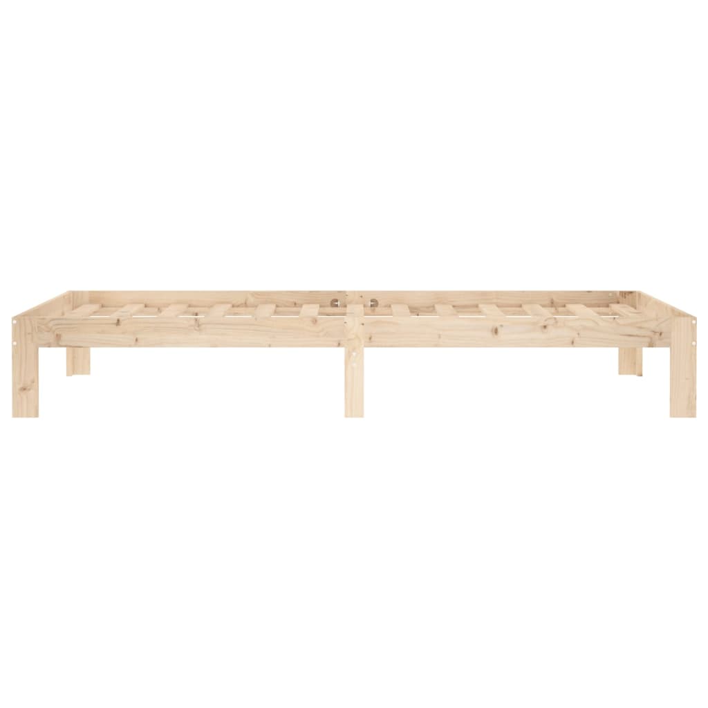 Bedframe Massief Grenenhout 90 x 200 cm Naturel