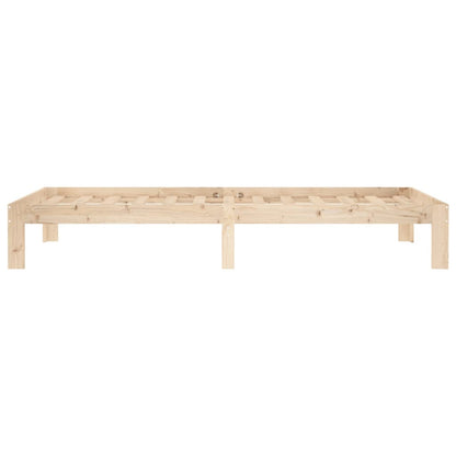 Bedframe Massief Grenenhout 90 x 200 cm Naturel