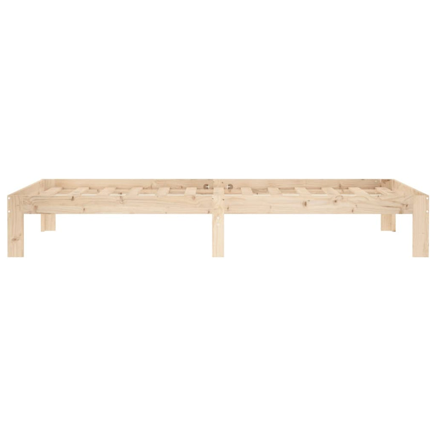 Bedframe Massief Grenenhout 90 x 200 cm Naturel