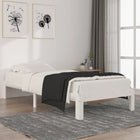 Solid pine bed frame white 90x200 cm