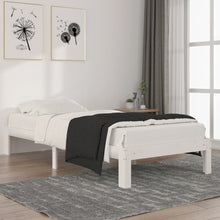 Bedframe Massief Grenenhout 90 x 200 cm Wit
