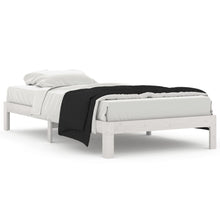Bedframe Massief Grenenhout 100 x 200 cm Wit