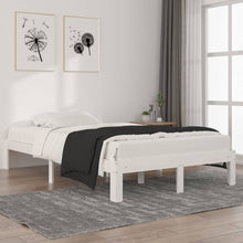 Bedframe Massief Grenenhout 120 x 200 cm Wit
