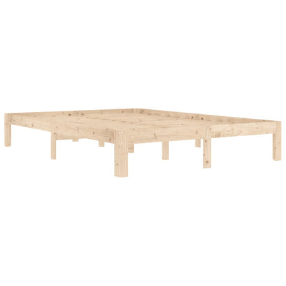 Bedframe Massief Grenenhout 140 x 200 cm Naturel