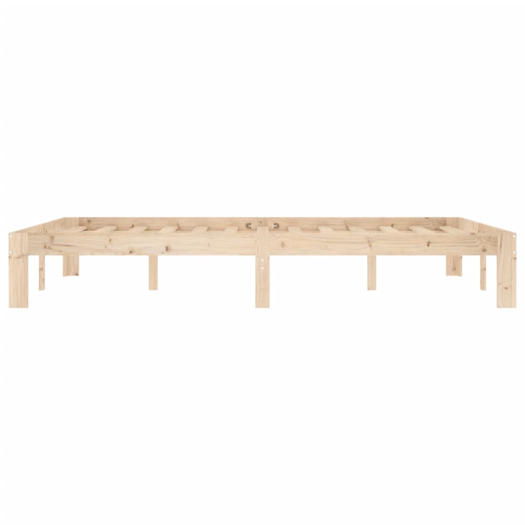 Bedframe Massief Grenenhout 140 x 200 cm Naturel