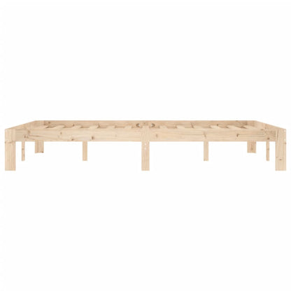 Bedframe Massief Grenenhout 140 x 200 cm Naturel