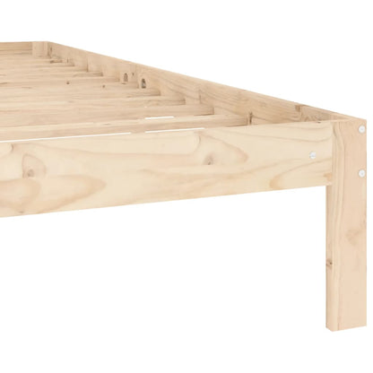 Bedframe Massief Grenenhout 140 x 200 cm Naturel