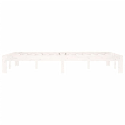 Bedframe Massief Grenenhout 140 x 200 cm Wit