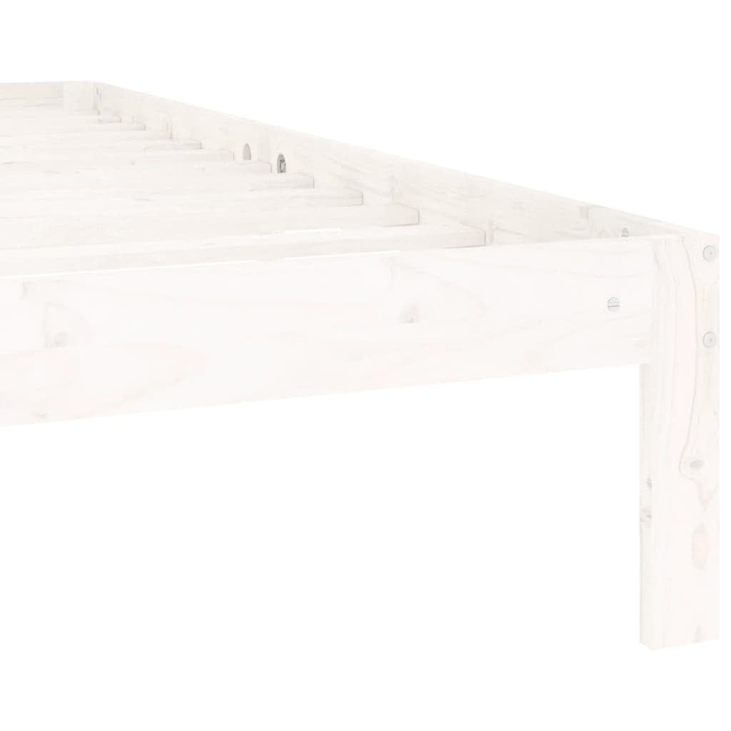 Bedframe Massief Grenenhout 140 x 200 cm Wit