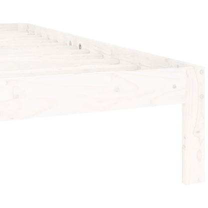 Bedframe Massief Grenenhout 140 x 200 cm Wit