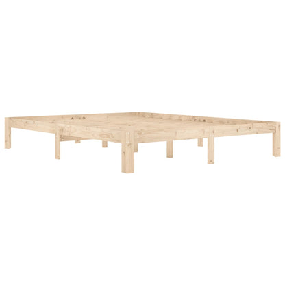 Bedframe Massief Grenenhout 160 x 200 cm Naturel