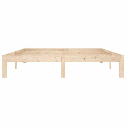 Bedframe Massief Grenenhout 160 x 200 cm Naturel
