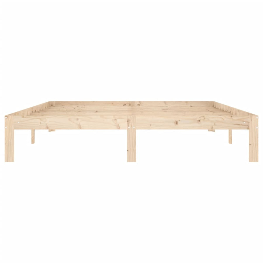 Bedframe Massief Grenenhout 160 x 200 cm Naturel