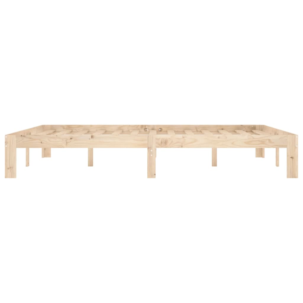 Bedframe Massief Grenenhout 160 x 200 cm Naturel