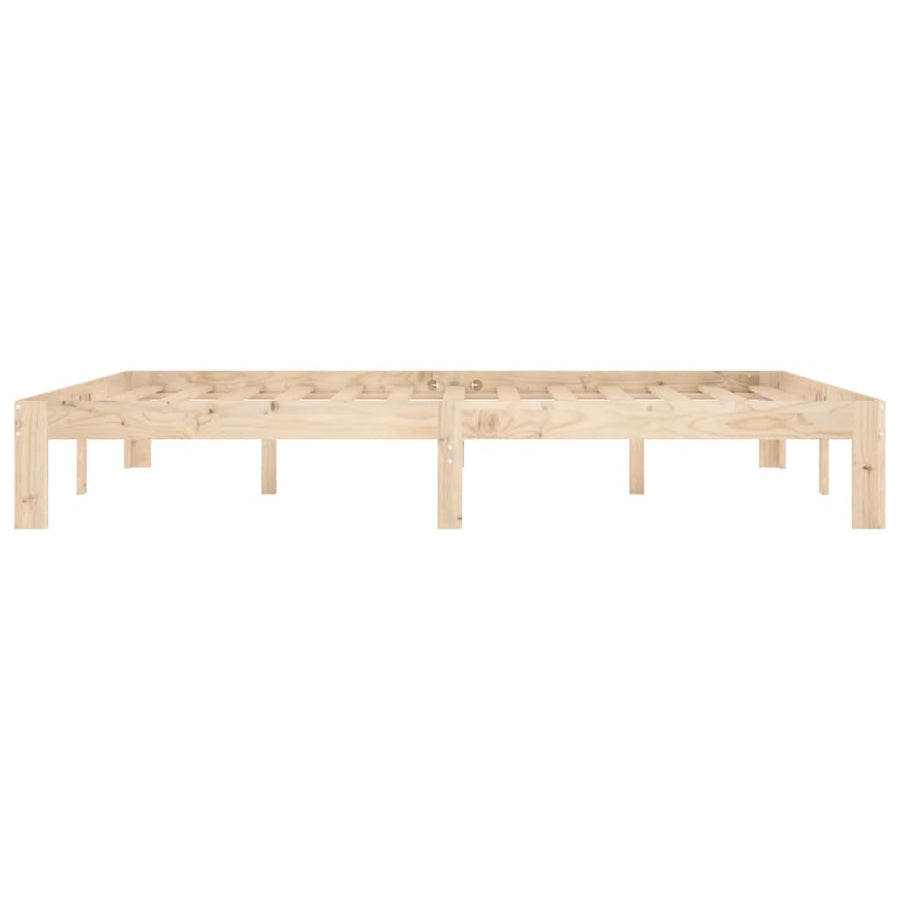 Bedframe Massief Grenenhout 160 x 200 cm Naturel