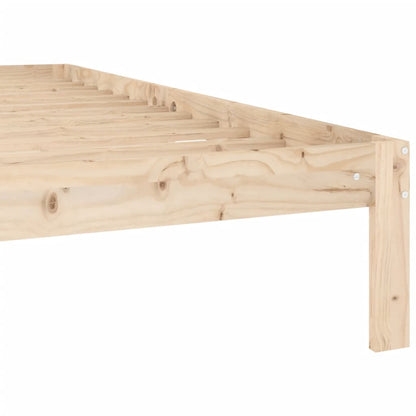 Bedframe Massief Grenenhout 160 x 200 cm Naturel