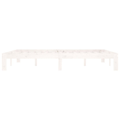 Bedframe Massief Grenenhout 160 x 200 cm Wit