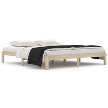 Bedframe Massief Hout Super King Size 180 x 200 cm Naturel