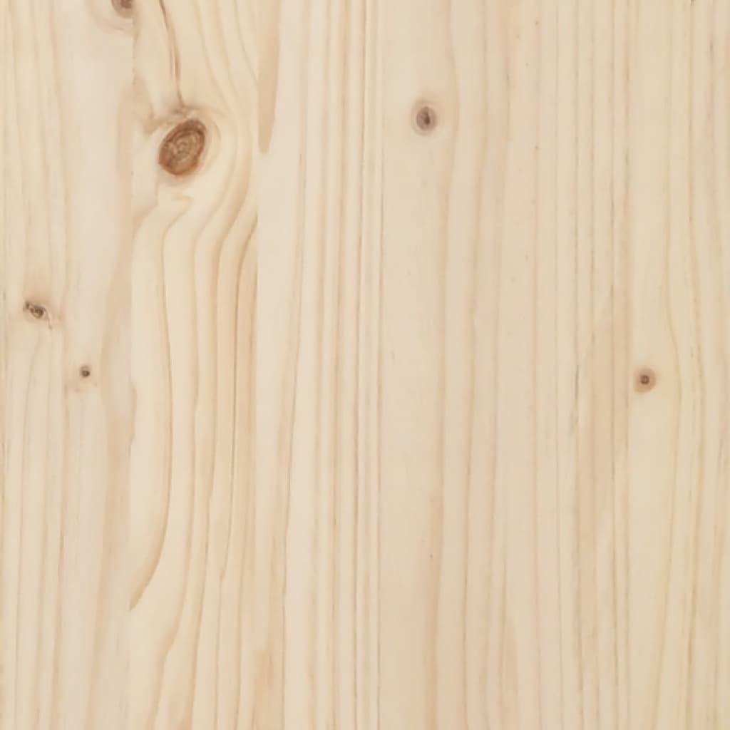Bedframe Massief Hout Small Single 75 x 190 cm Naturel