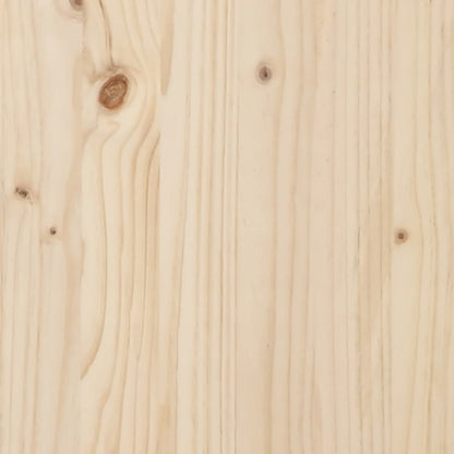 Bedframe Massief Hout Small Single 75 x 190 cm Naturel