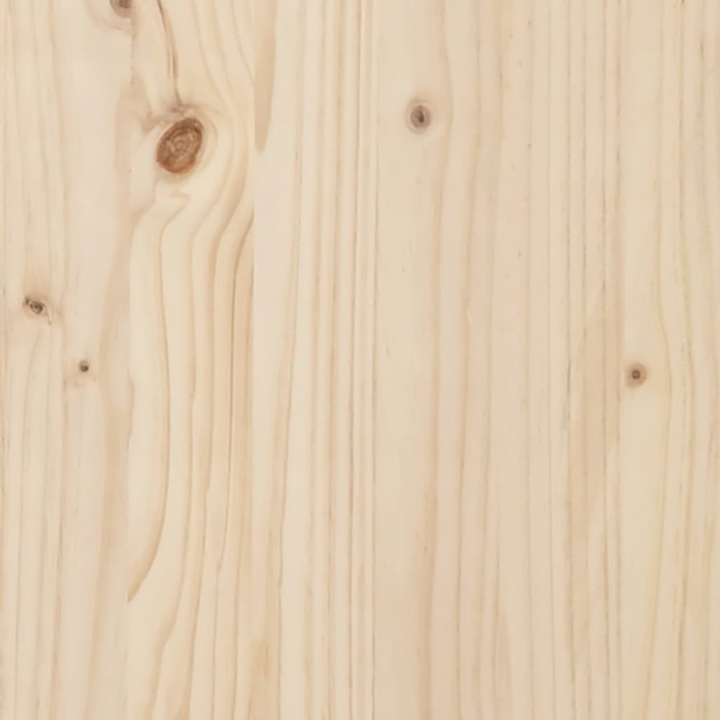 Bedframe Massief Hout Single 90 x 190 cm Naturel