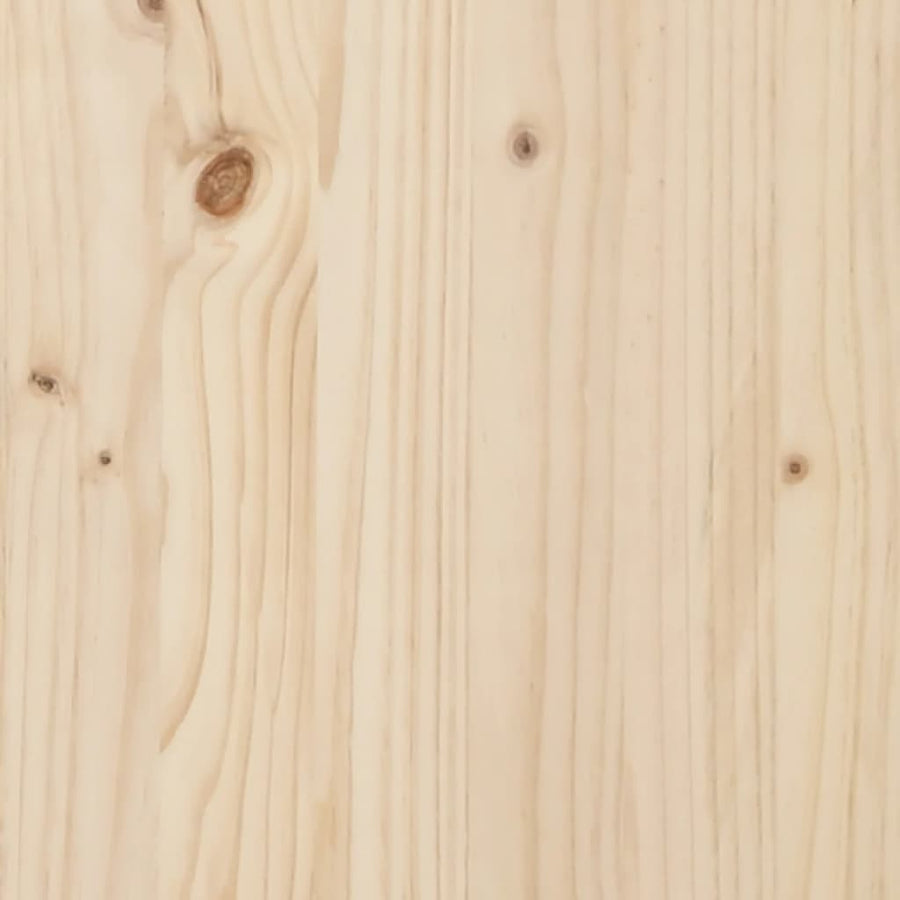Bedframe massief hout 120x190 cm 120 x 190 cm Naturel