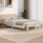 Solid wood bed frame 120x190 cm