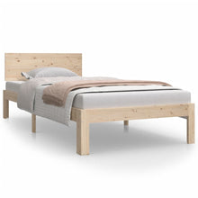 Bedframe Massief Grenenhout 90 x 200 cm Naturel