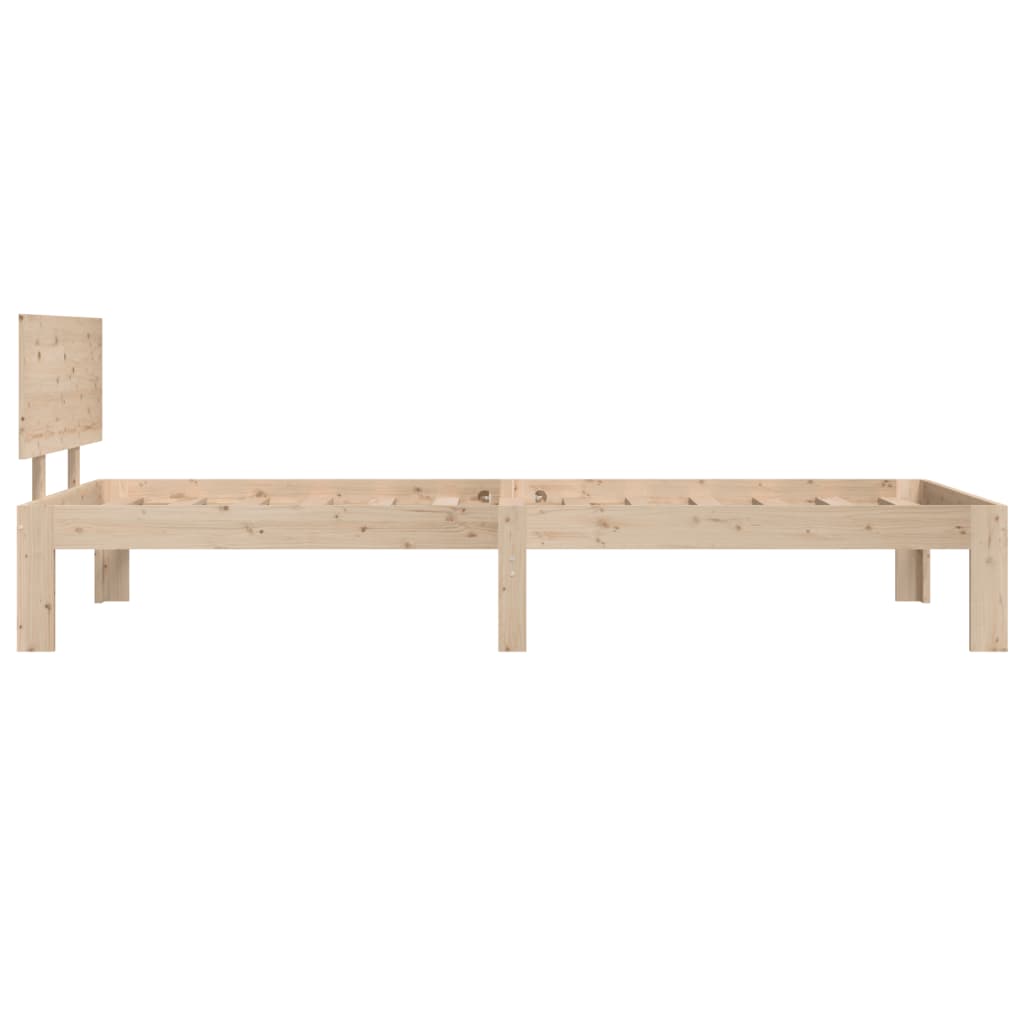 Bedframe Massief Grenenhout 90 x 200 cm Naturel
